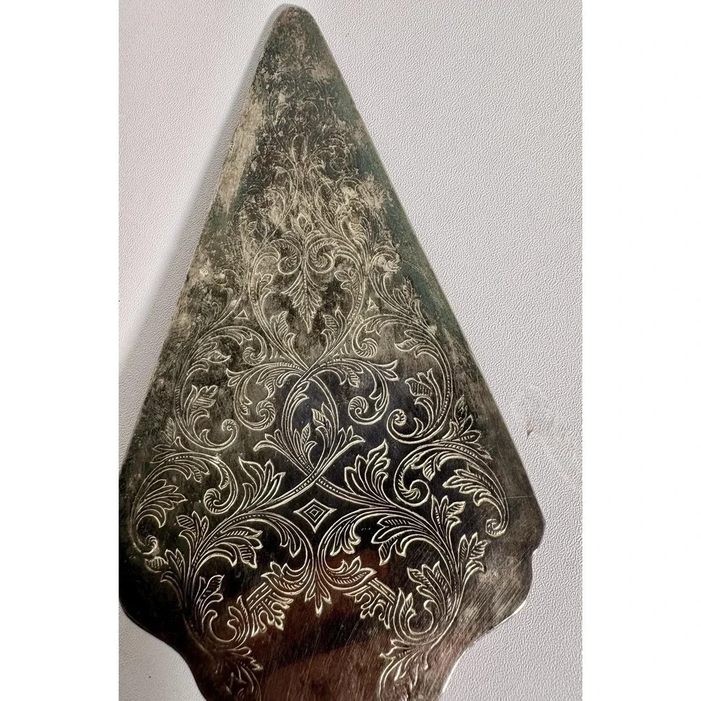 Vtg The Sheffield Silver Co Stainless Steel Cake Knife & Server  King's Pattern